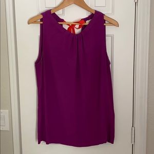 Kate Spade Sleeveless Tie Blouse